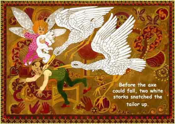 white storks