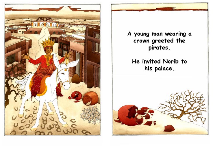 King Mardonus greets the pirates
